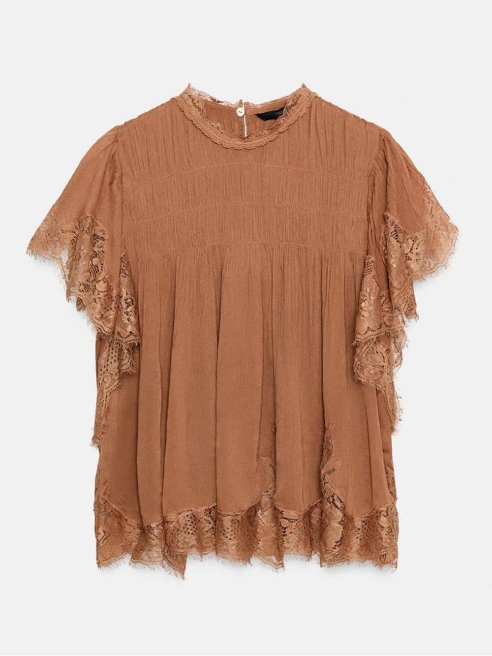 RUFFLED LACE TOP ZW COLLECTION
